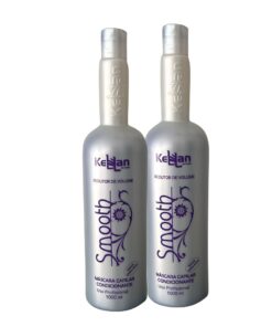 Tratamento Progressiva Smooth Kellan para alisamento e brilho, com dois frascos