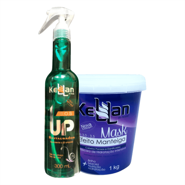 Kellan progressiva Upgrade Kellan para cabelos revitalizados Máscara de Manteiga Kellan para hidratação profunda