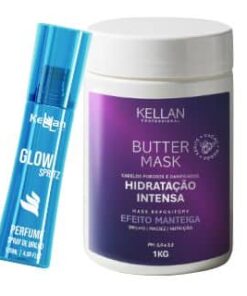 Dupla Perfeita Kellan - Máscara e Spray de Brilho