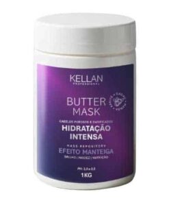 Máscara Efeito Manteiga Kellan para cabelos danificados